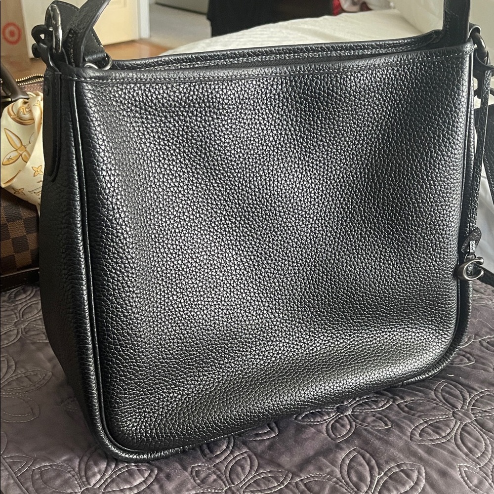 🔥Sale Coach Black leather Shoulder Bag